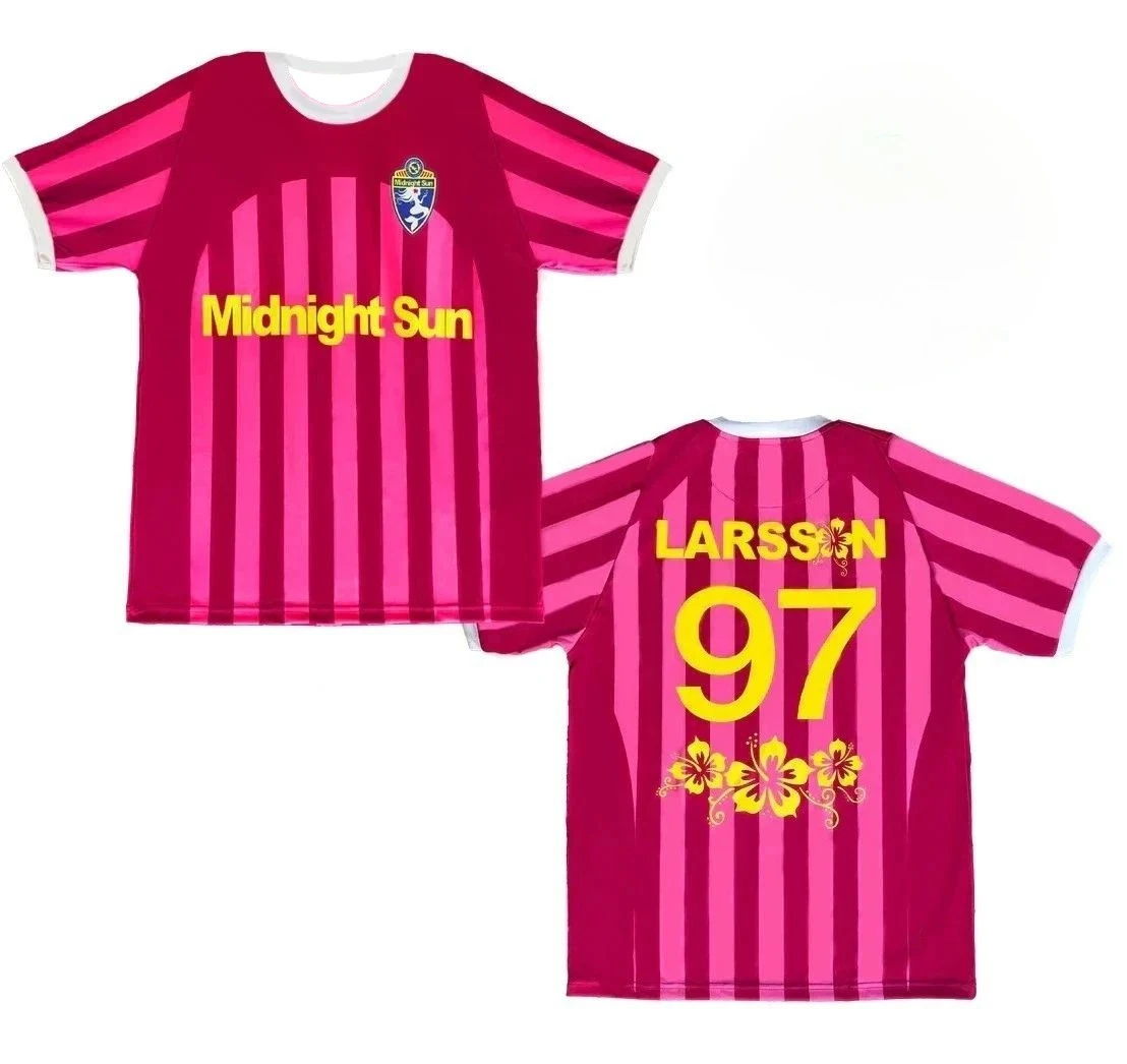 Camiseta 3D Feminina Zara Larsson Midnight Sun 2026 de Futebol Respirável Casual Streetwear Manga Curta para Fãs, Família e Crianças