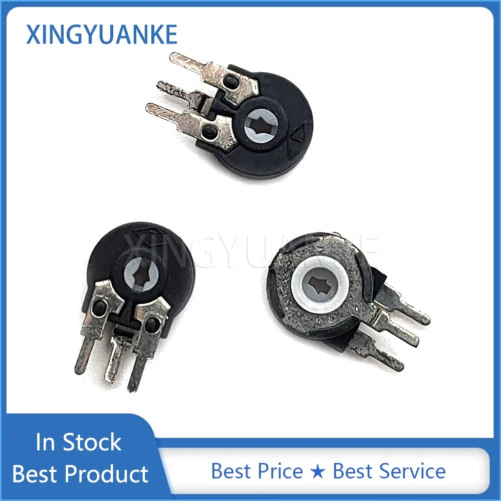 10PCS Spanish Trimmer Potentiometer PT10 B470R 1K 5K 10K 50K 100K Vertical Arrow Hole Adjustable Resistor 3Pin