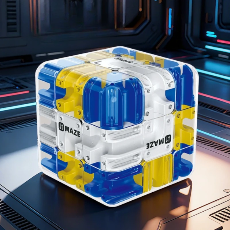 ثلاثية الأبعاد الكرة تحمل المكعب السحري المتاهة تعلم التعليم الوالدين الطفل معركة لعبة الإجهاد الإغاثة مكتب عمل لعب للأطفال هدية #3