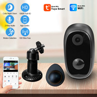 Tuya Smart Mini WiFi Camera Magnetic Mount 10000mah Recharge Battery In-Outdoor Waterproof Wall Mount Ip Video Security Monitor