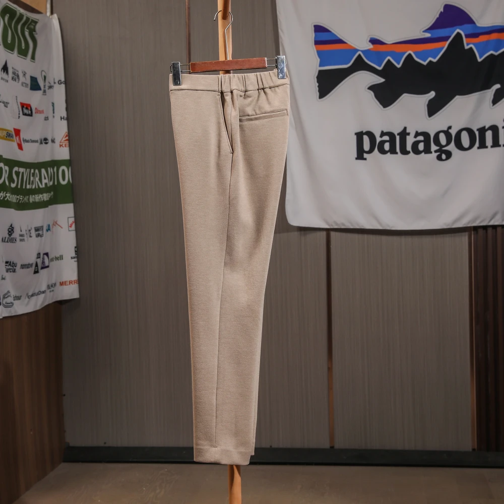 

Luxury Italian Acetate Wool 3D Fit Men's Autumn Winter Casual Pants High Faion Woolen Trousers Straight Leg Casual Sle