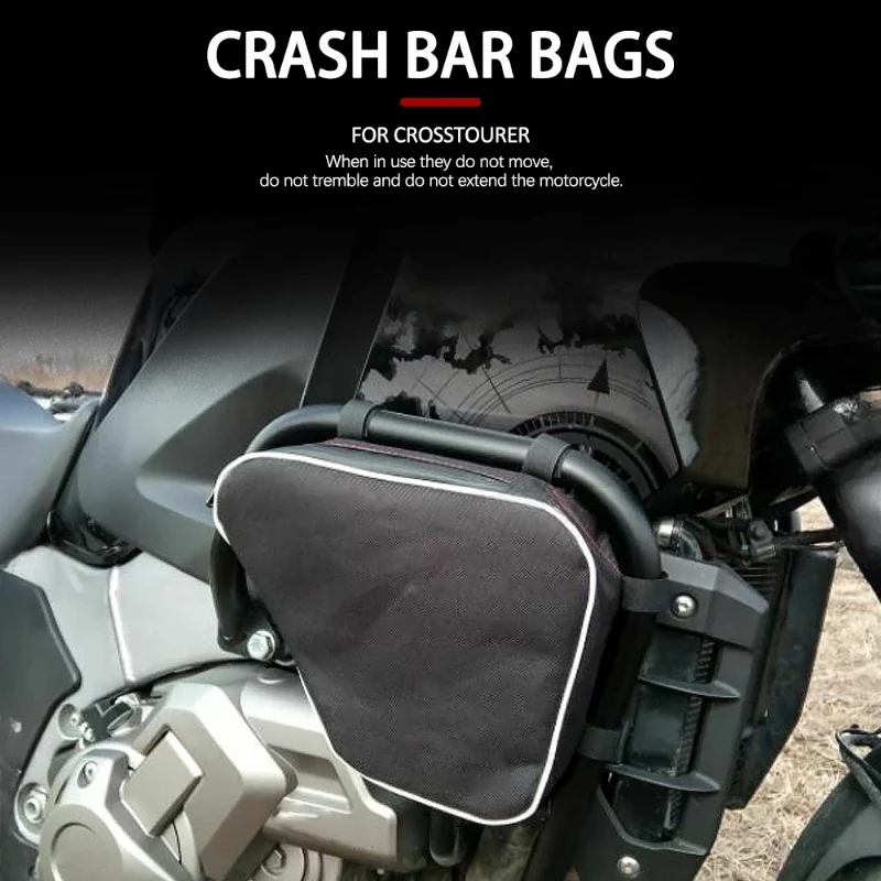 NEW Motorcycle Tool Placement Travel Frame Crash Bar Bags For Honda VFR1200X VFR 1200 X Crosstourer 2012-2020 2019 2018 2017