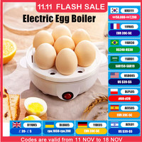 220V Multifunctional Electric Egg Boiler Single Layers Egg Cooker Mini Steamer Poacher Kitchen Cooking Breakfast Machine