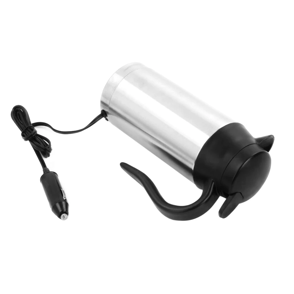 12/24V Car Electric Kettle Automatic Shut Off 750ml Car Coffee Mug Boil Dry Protection Heating Travel Cup Kettle Quick Boiling