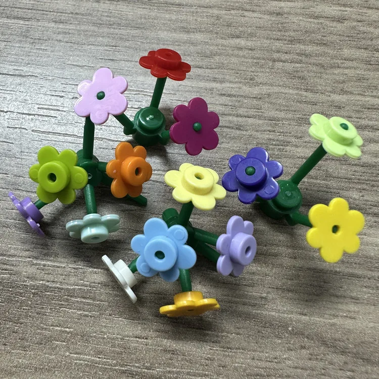 500-1000pcs Small Flower 3742 Building Block MOC Parts Flowerhead Brick Toys For Kids Creative Compatible with Major Brand view 4