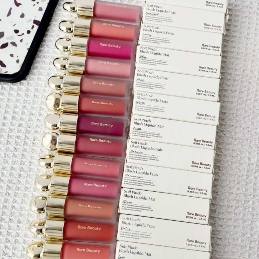 Rare Beauty Soft Pinch Liquid Blush Silky Lightweight Breathable Long Lasting Plump Makeup Hope Love Virtue Happy Wonder Worth