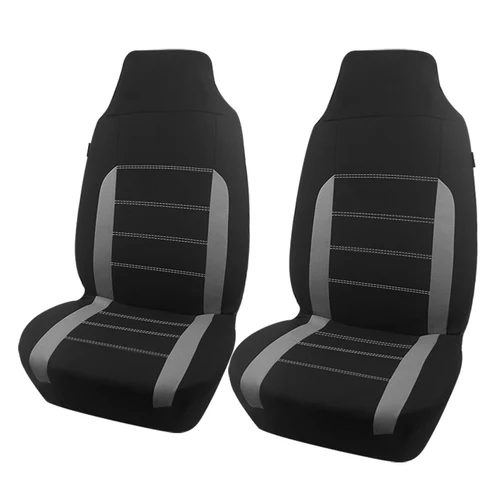 AUTO PLUS Fundas para asientos de coche con respaldo alto para asientos delanteros Compatible con airbag Tamaño universal Apto para automóviles, SUV, camiones