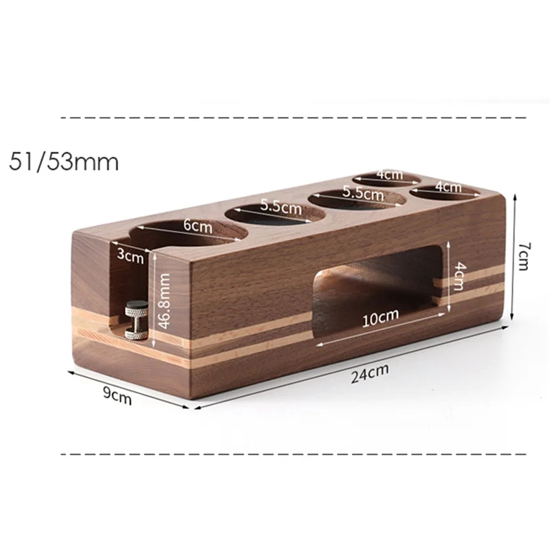 FIN-oCoffee Tamping Station Filter Holder, Support Base Rack Coffee Tamper Mat Station Distributor Mat Barista