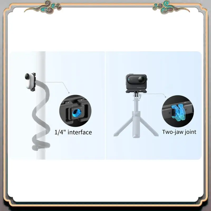 

Durable Magnetic Quick Release Kit For Shadowstone Insta360 GO 3/GO 3S Variable Dual Interface Quick Release Kit