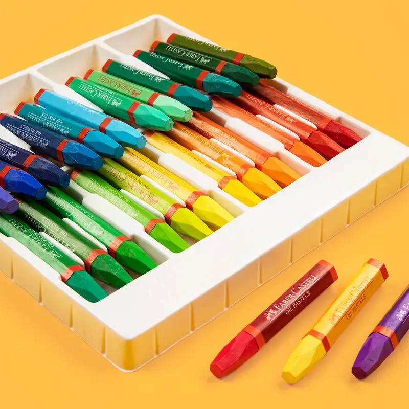 

12/24/36/48 цветов, набор художественной масляной пастели, мелки, палочки, плавно смешивается, легко для профессиональной живописи, рисования, раскраски граффити