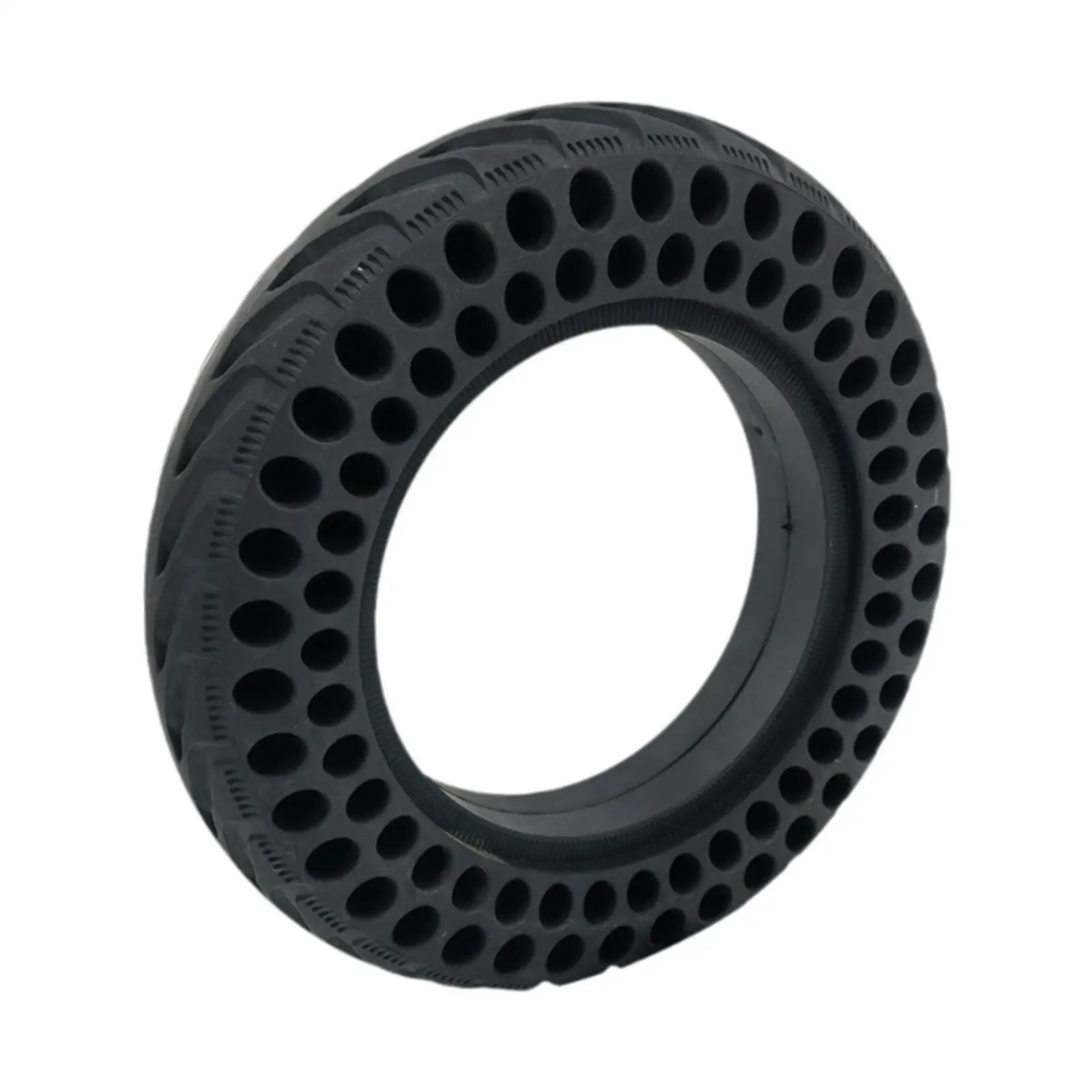 Generic 9.6 inch Solid Tire Rubber Tire Black Wear Resistant Motorcycle Parts Sturdy Universal Honeycomb Wheel Scooter Tire