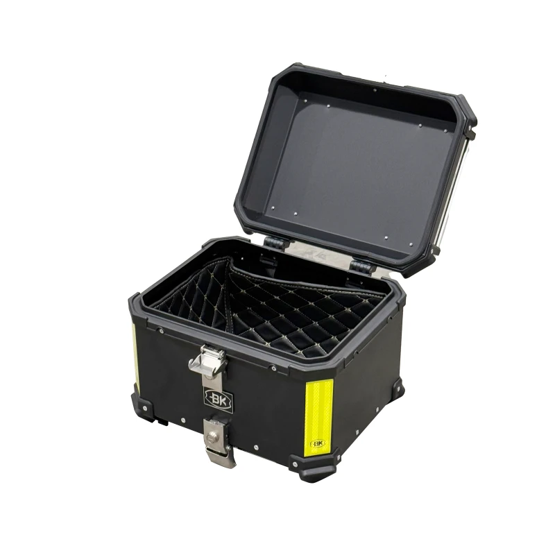 

STLF 80L Aluminum Alloy Motorcycle Luggage Box Waterproof Top Case with Lockable & Quick-Release Features Fits All Motorbikes