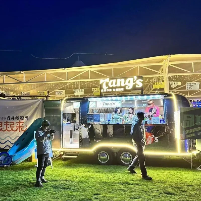

Hangzhou Scenic Spot Insulation Sales Mobile Snack Truck Multifunctional Dining Truck Commercial Breakfast Truck Mobil