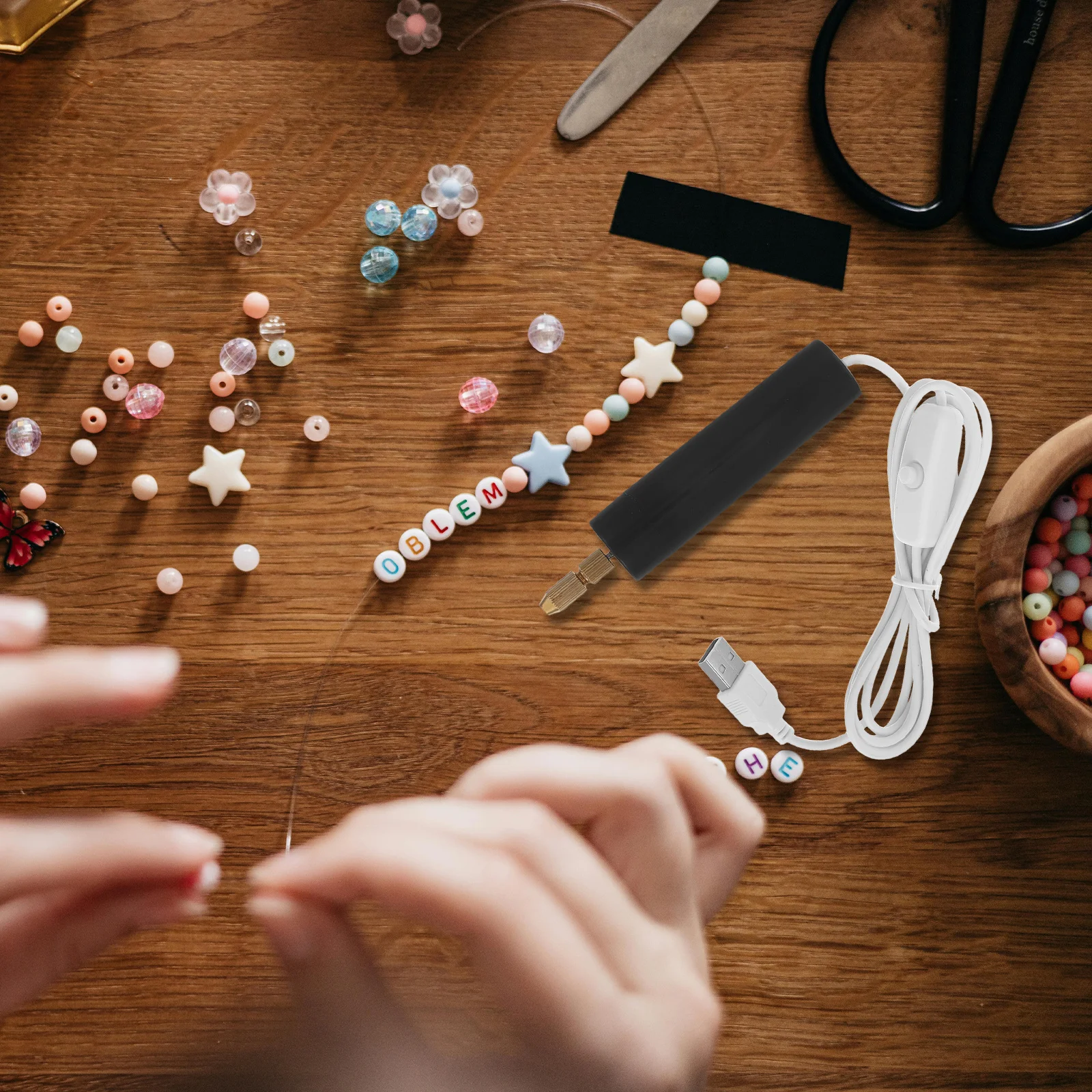 

Portable USB Mini Drill 5V Electric Handheld for DIY Jewelry Making Resin Crafting Projects Precision Pen Style Drilling Tool