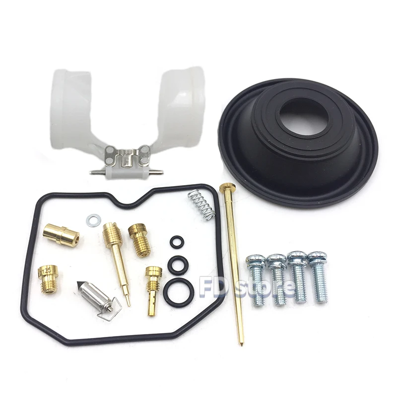 

For 1989-2004 Kawasaki Bayou 300 KLF300 2x4 4x4 Carburetor Rebuild Kit Carb Equipped with float and diaphragm