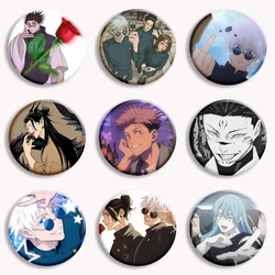 Hot Anime Jujutsu Kaisen Character Button Pin Choso Suguru Geto Gojo Sukuna Cartoon Brooch Badge Bag Deocr Fans Gift 58mm