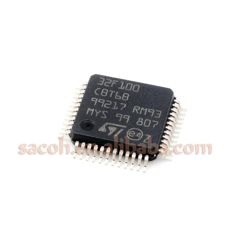 5PCS/lot New OriginaI STM32F100CBT6B STM32F100CBT6 or STM32F100CBT7B STM32F100CBT7 LQPF-48 advanced ARM-based 32-bit MCU