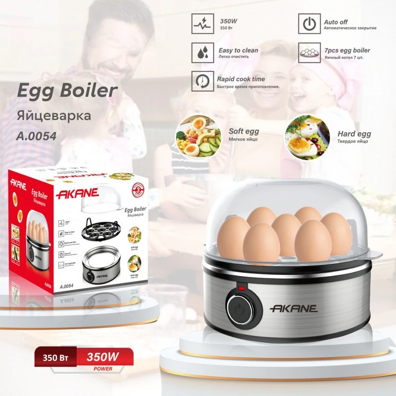 

Европейская многофункциональная яйцеварка, бытовая автоматическая отбойная мощность, завтрак, банка на пару, 7 яиц