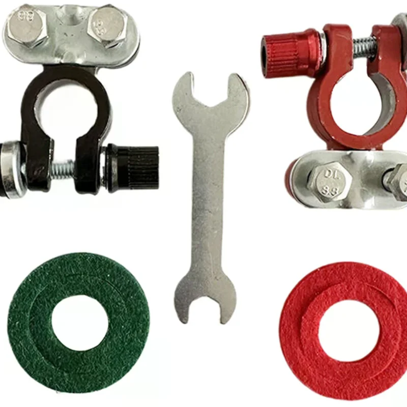 A Pair Of Car Battery Terminal Connectors Battery Clips Quick Release Disconnect 12V 24V Battery Cable Car Accessories