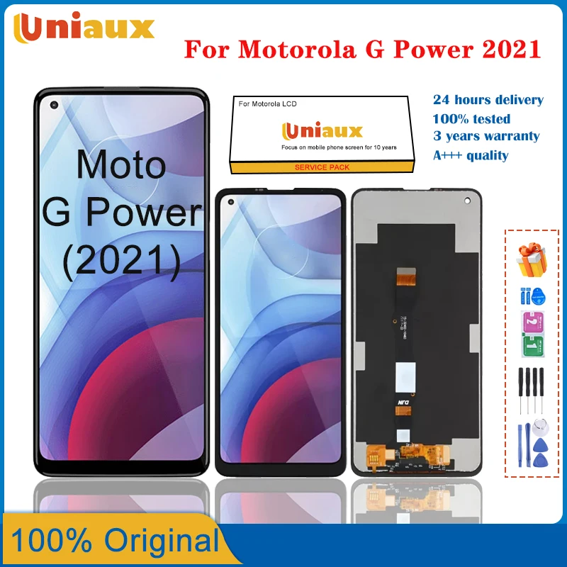 Original G POWER 2021  LCD Display For MOTOROLA MOTO G Power Touch Screen Digitizer Assembly LCD Display with frame