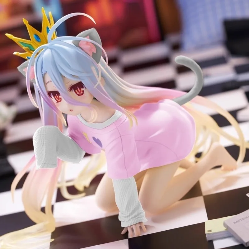 حار أنيمي الشكل لا لعبة لا حياة عمل أرقام شيرو الرسوم المتحركة أرقام الحلي جمع نماذج اللعب الهدايا #6