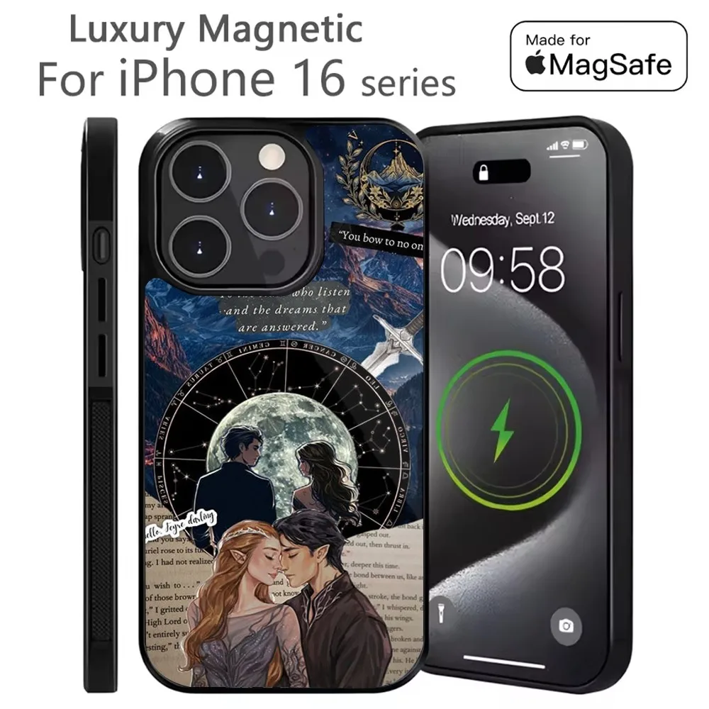 

Acotar A Court of Mist and Fury Phone Case For iPhone 16,15,14,13,12,11,Plus,Pro,Max Mini Magsafe Magnetic Wireless Charging