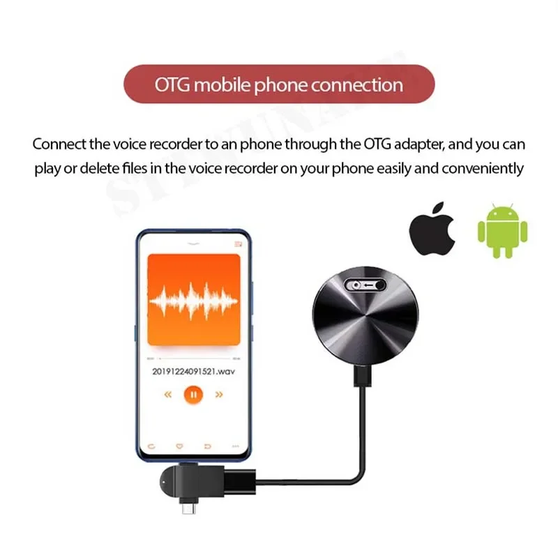 

Mini Voice Activated Recorder Built-in Magnet Small Digital Audio Recording Device Sound Dictaphone STTWUNAKE