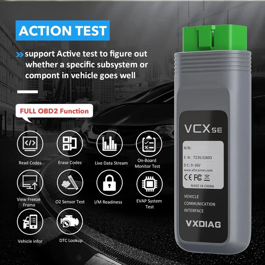 Original VXDIAG VCX SE JLR DoIP Car OBD2 Scanner J2534 Programming Coding Active Test SDD Pathfinder