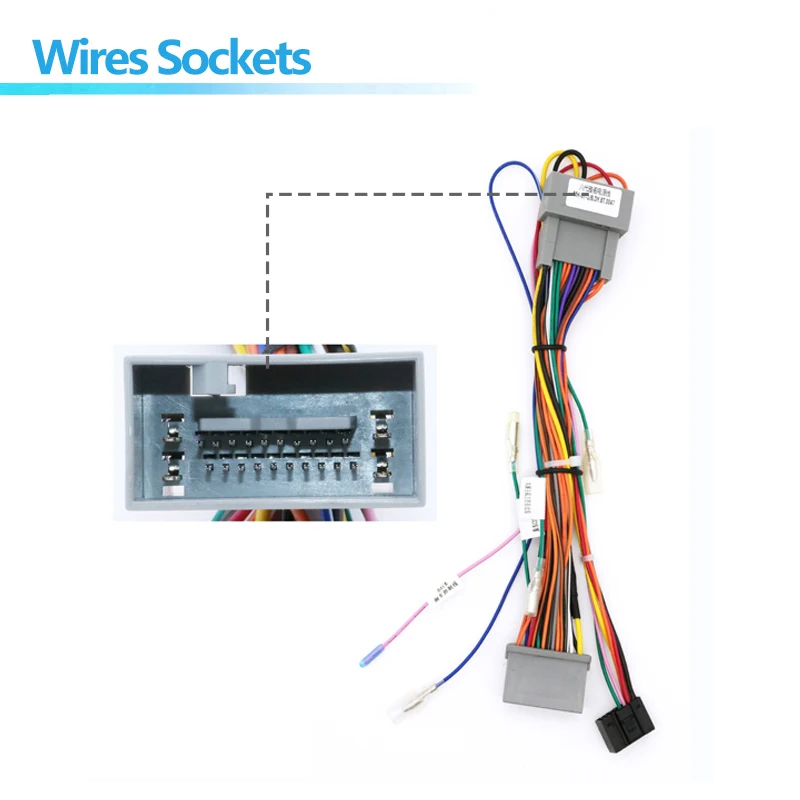 android Car radio Canbus Box Decoder For honda accord 2009 16 pin Wiring Harness Plug Power Cable