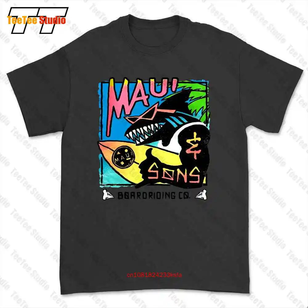 Maui And Sons Surf California Shark Heather T-shirt Tee RVWH