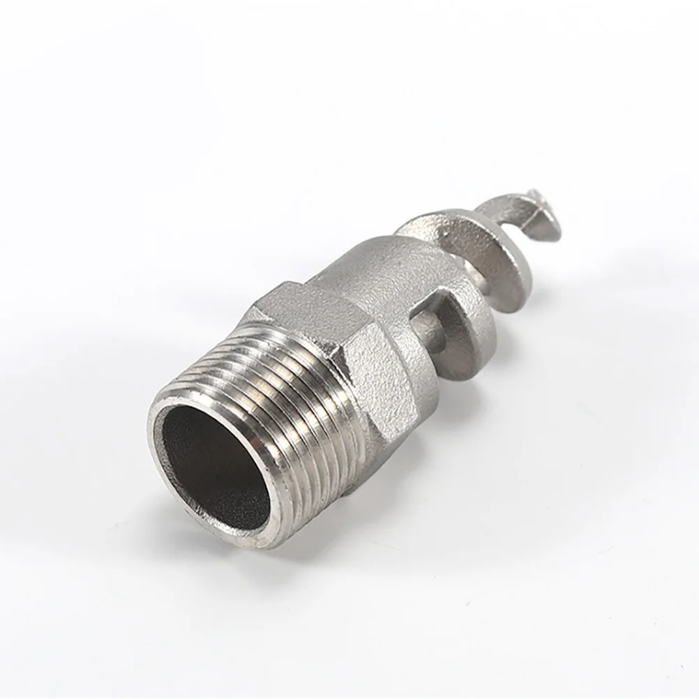 

Stainless Steel Nozzle Garden Hose Rotating Silver Spiral Smoke Spray Exhaust Gas Air