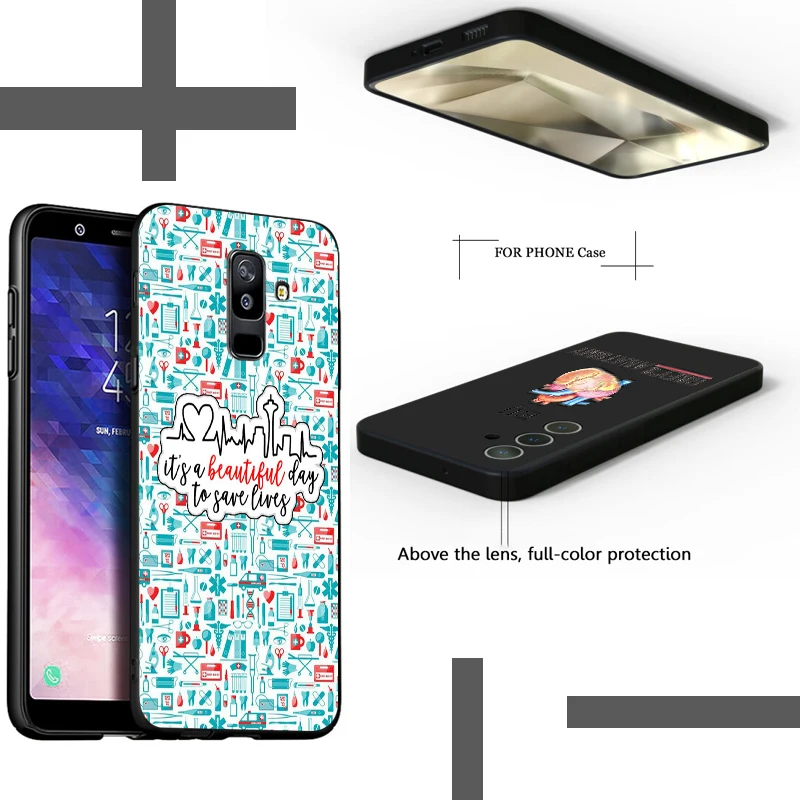 TB54 Grey's Grey é Anatomy TV para Samsung A82 A05 A05S A06 A15 A16G A24 A25 A35 A55 A9 A56 A26 A36 S23 Capas para celulares