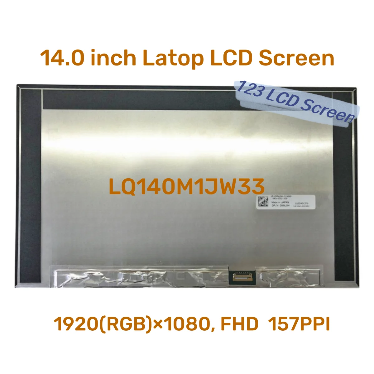 

LQ140M1JW33 DVT1 LQ0DASC780 14.0"Inch Display Panel DP/N 0WNJ5H Laptop LCD Screen