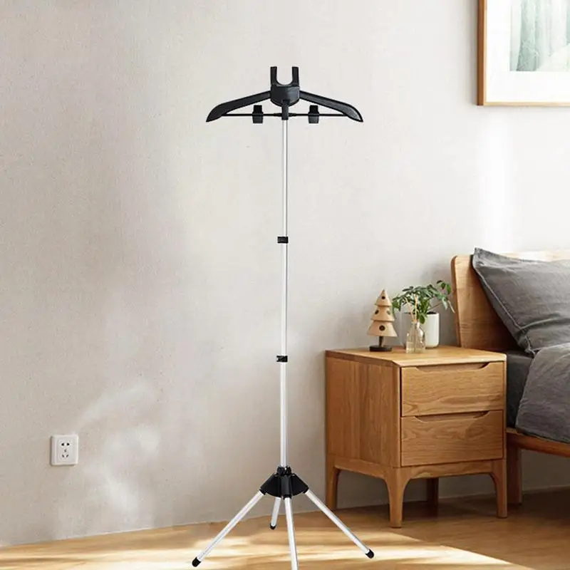 Steamer Stand Telescopic Iron Steam Clothes Hanger 85-160cm Adjustable Height Foldable for Hanging Ironing Clothes Hanger