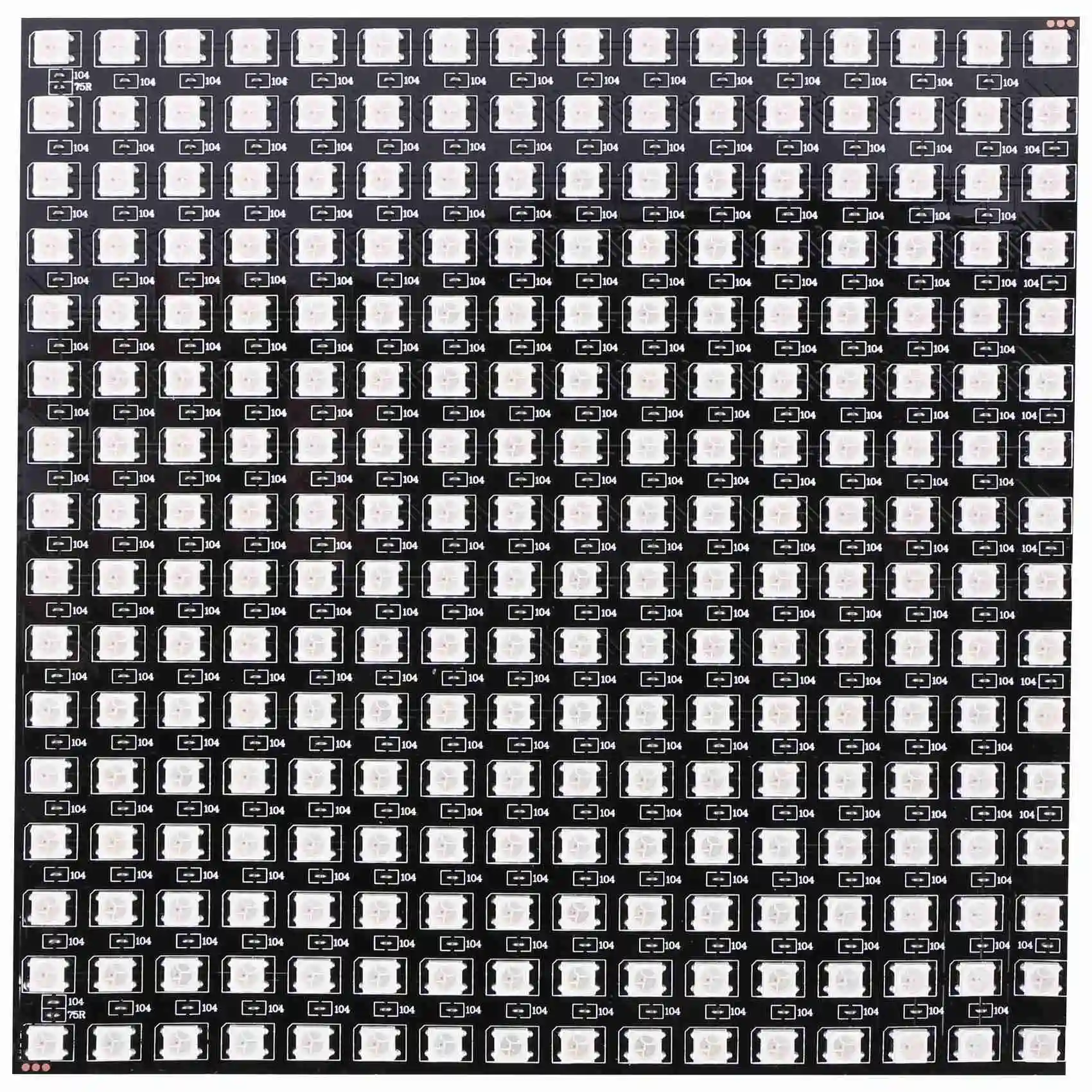 WS2812B LED RGB Flexible Pixel Panel 16X16 Individually Addressable Panel Light LED Module Matrix Screen -B12B