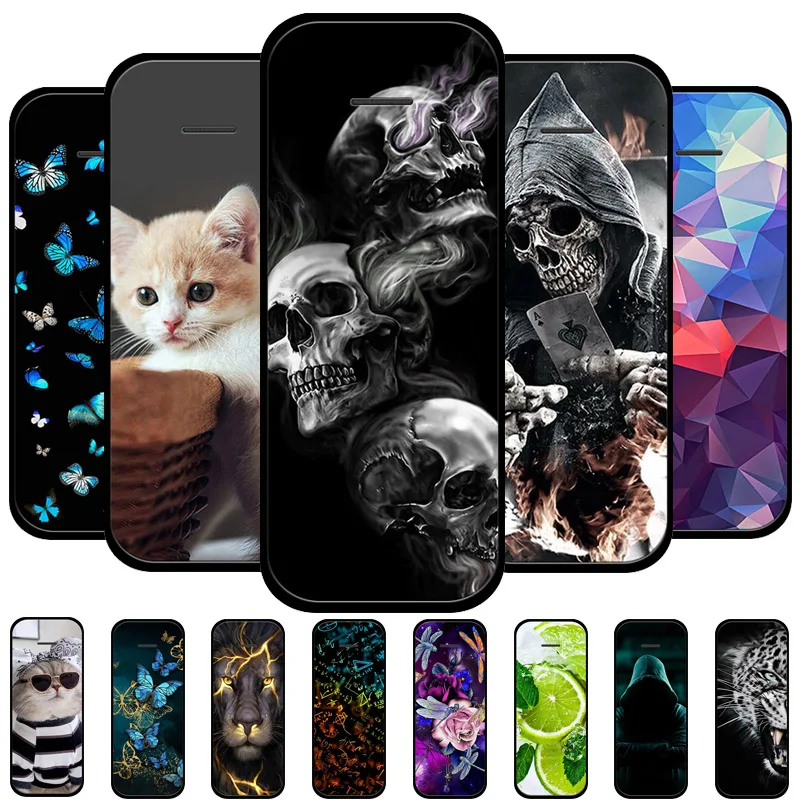 For Nokia 215 4G Case Soft Silicone Cool Wolf Shockproof Cover for Nokia 215 4G Nokia215 TA-1284 TPU Coque Lion Fundas Matte