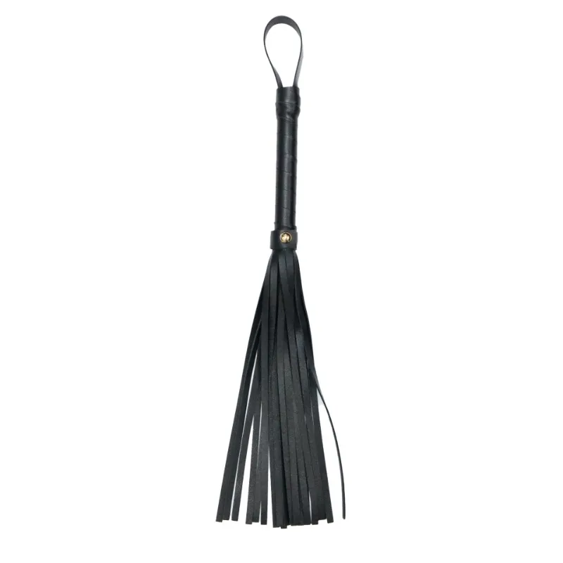 Látigo de cuero SM para punción, azotes, volquete de cuero sintético de doble cara, herramienta SP de coqueteo para parejas, accesorio sexual BDSM para adultos