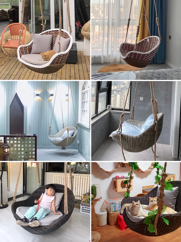 Glider Ins Style Balcony Bedroom Girl Indoor Home Lazy Rope Swing