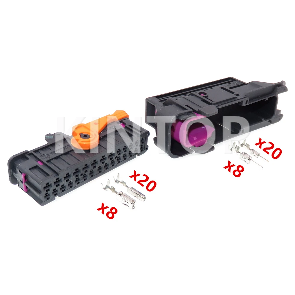 

1 Set 28 Pins 1K0937722 1K0837702 Car Male Female Connector 1813113-1 1813108-1 Auto AC Assembly Plastic Housing Unsealed Socket