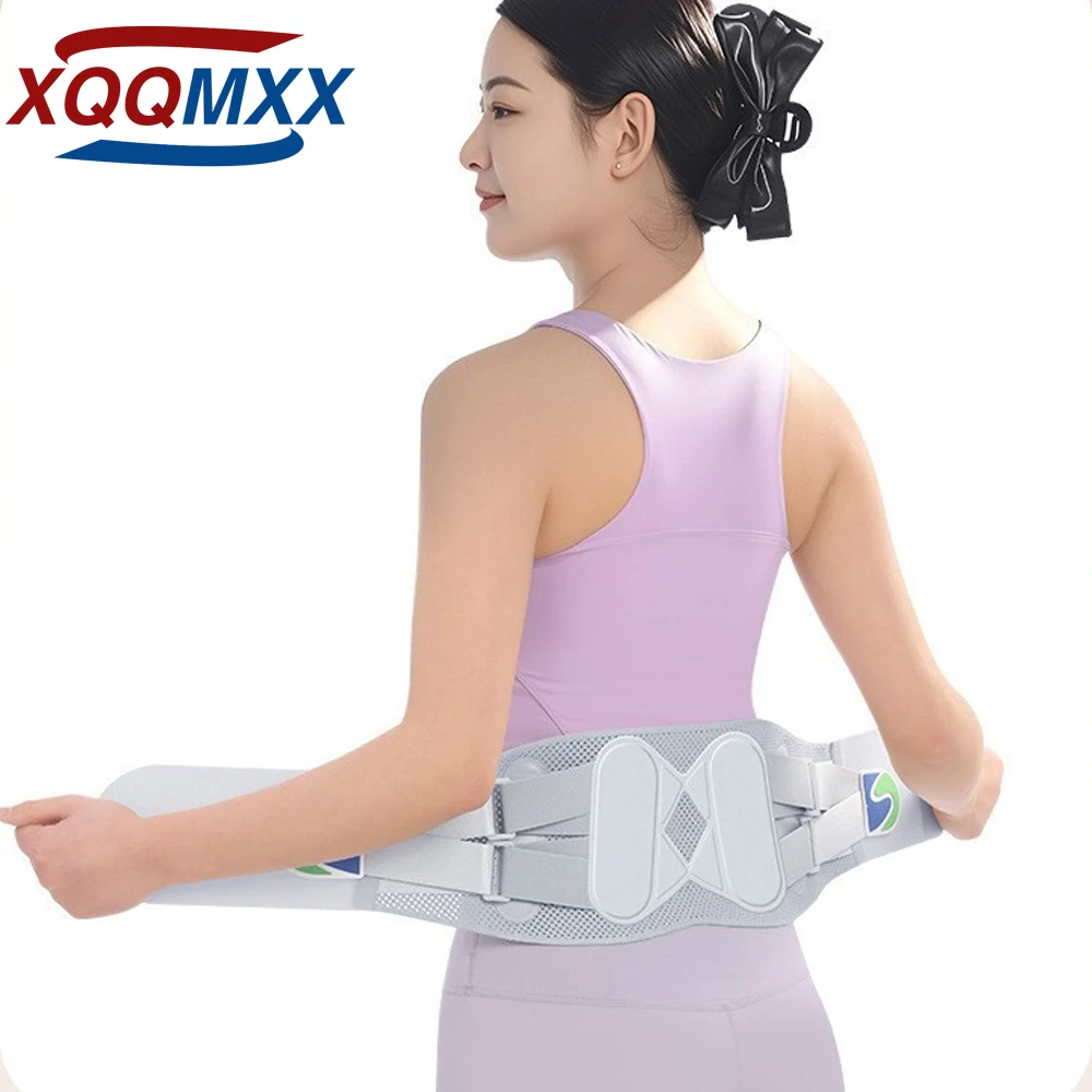 

1 шт. поясничный бандаж для облегчения боли в пояснице - поддерживающий пояс с 4 опорными стержнями, регулируемым ремнем и дышащей 3D-тканью
