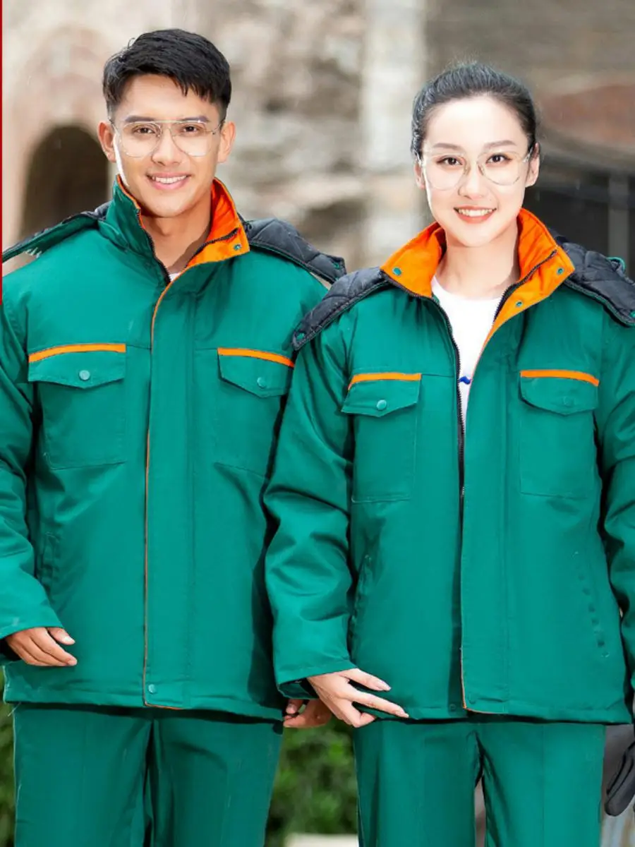 

Thiened Cotton Jaet Garden eening Men's Winter Work orm Anti-Cold Coat Men's Faion Outerwear School orm