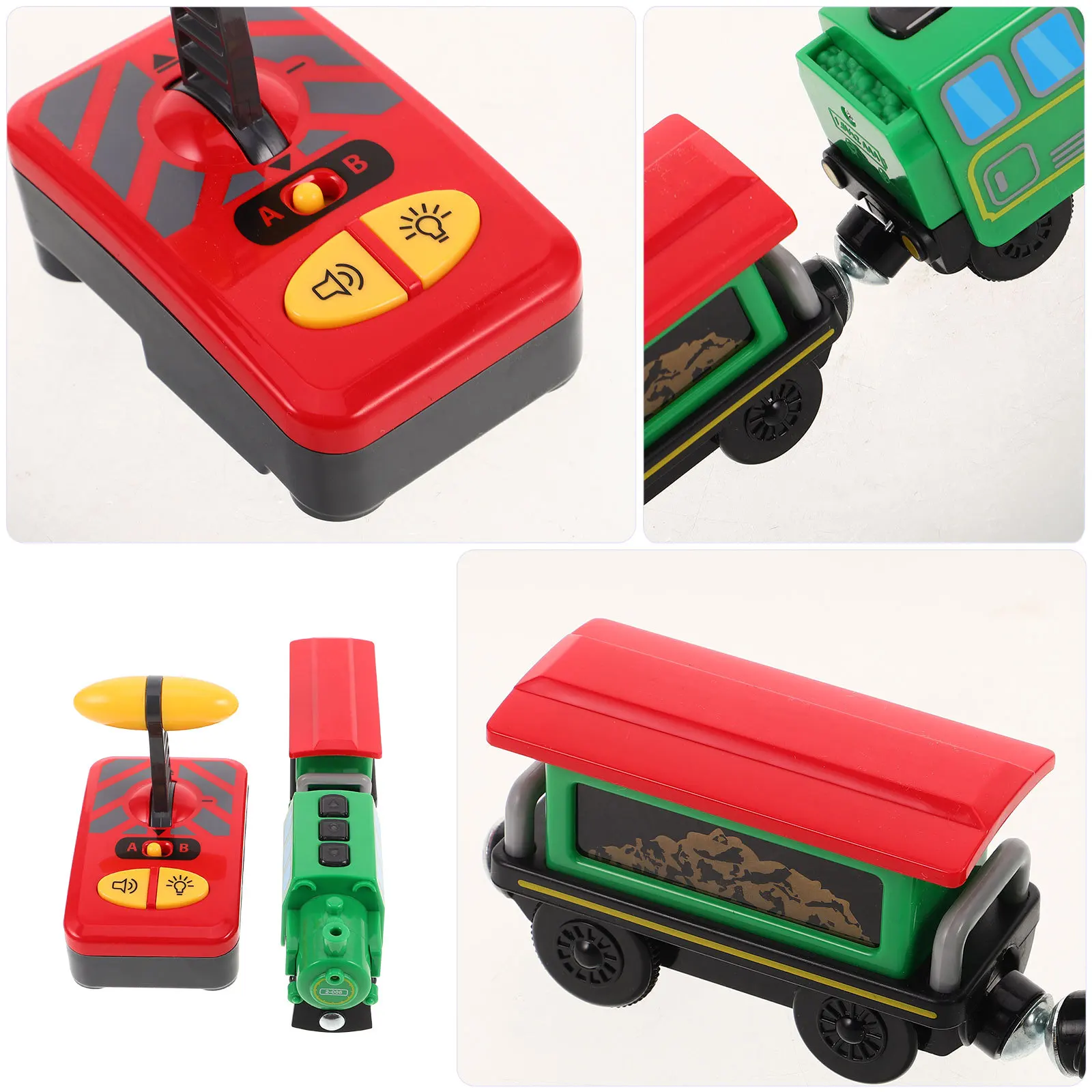 Ensemble de Train électrique télécommandé pour garçons et filles, caractéristiques réalistes, conception d'espacement facile à utiliser, affichage charmant pour salle de jeux