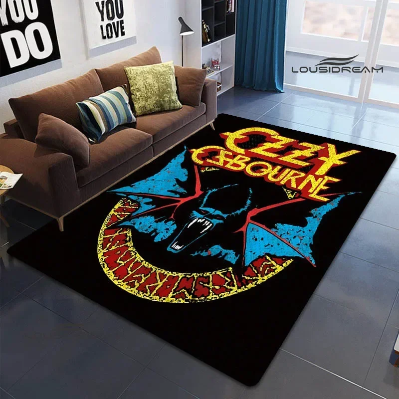 Ozzy osbourne retro printed carpet non-slip carpet yoga cushion area carpets outdoor carpets photography channel Birthday Gift