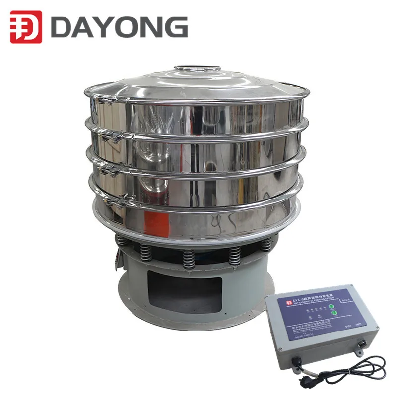 Large 500 Mesh Ultrasonic Rotary Vibrating Sieve Filter Machine Electric Sieve Separator For Powder Core Component Motor