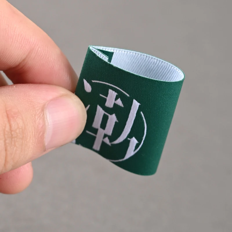 Custom Woven Labels Ultra High Density Neck Tags Colorful Thread Garment Hang Tags Clothing Brand Logo