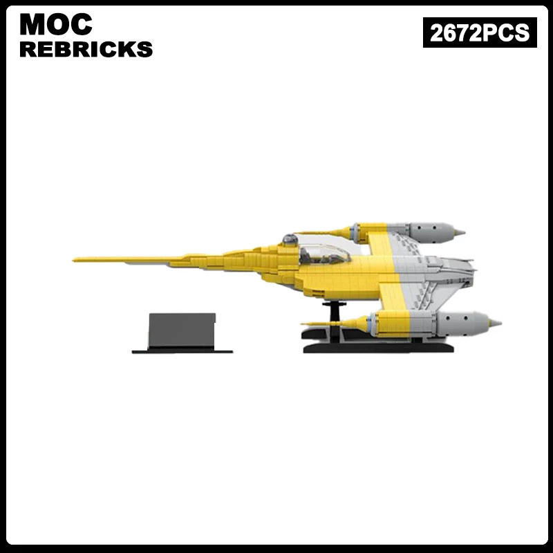 

Famous Film Scene Series N1 Starfighter Uter Space UCS Building Blocks Assembly Model Bricks Display Creative Children Toy Gift