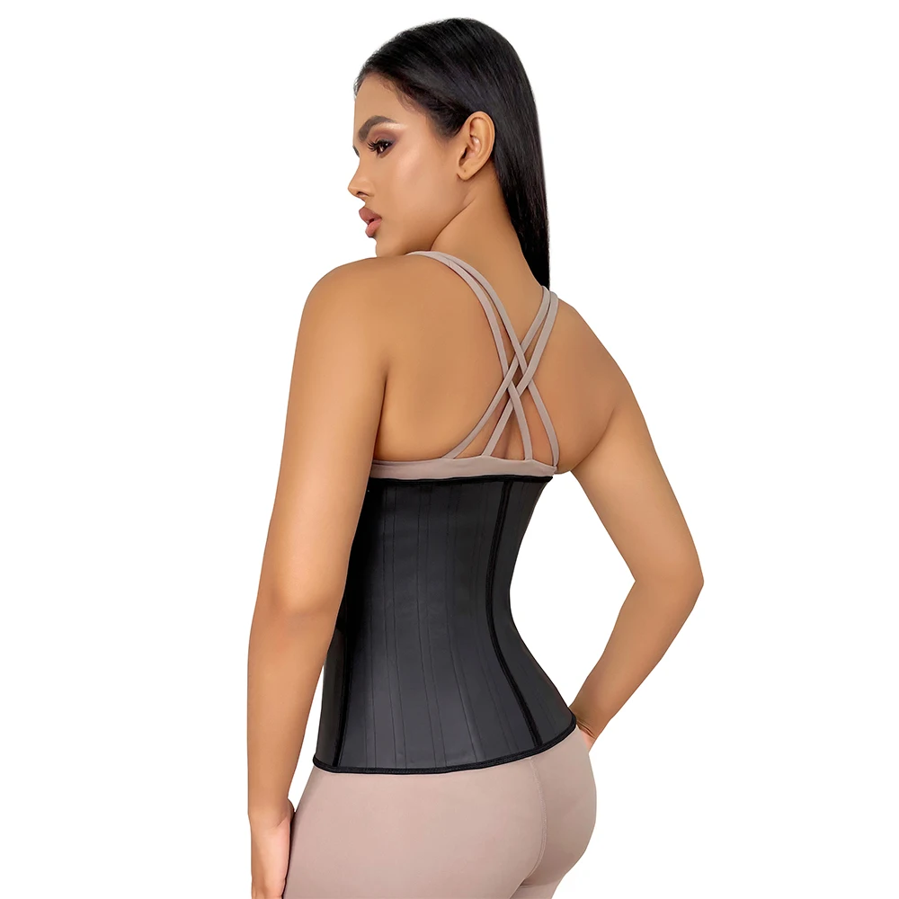 21 Steel Bones Latex Waist Trainer Body Shaper Long Torso Corset Shapewear Women Fajas Colombian Girdles Cincher Slimming Belly
