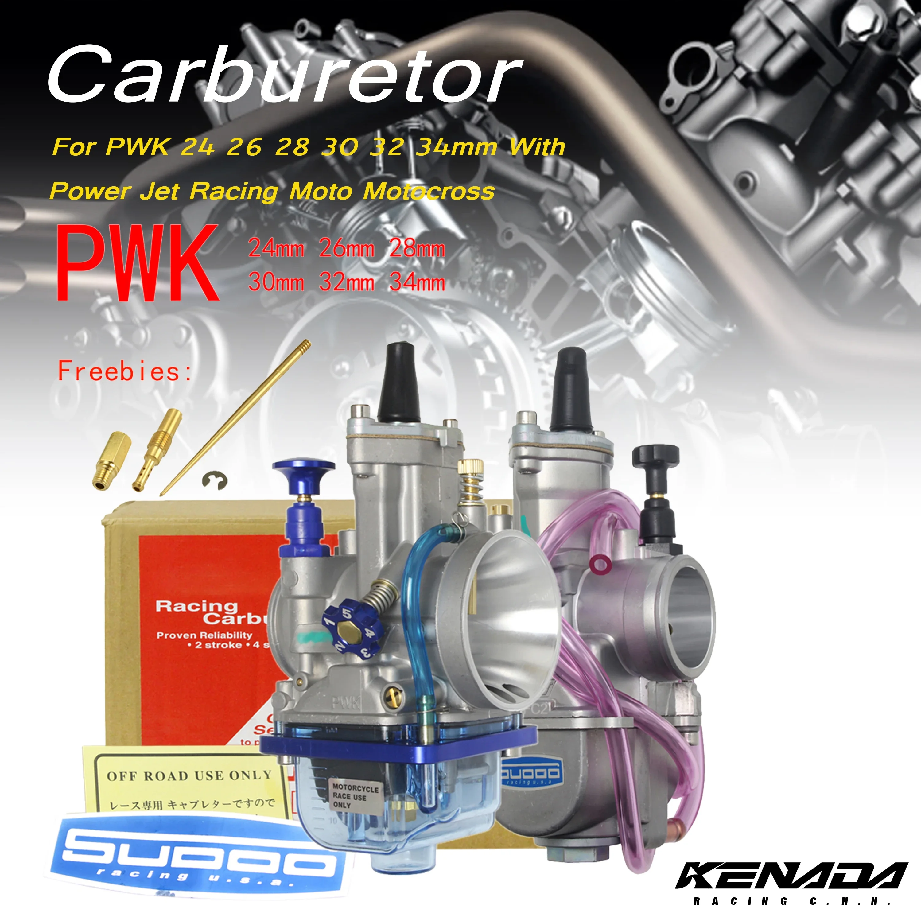 

Motorcycle Carburetor Carb 16100-GBF-B42 For PWK 24 26 28 30 32 34mm With Power Jet Racing Moto Motocross