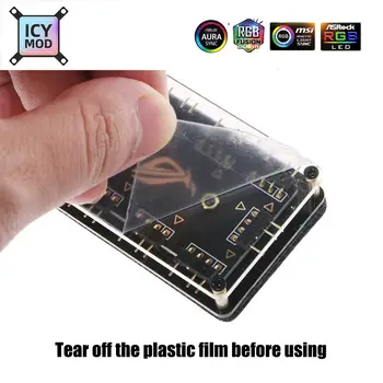 ROG RGB Hub 1-10 portů 1-6 rozbočovač 5V3 řadič SATA napájecí zdroj ASUS osvětlení 12V4 převodník AURA SYNC PC chladič Custom MOD 10 nejlepší prodej Asus Aura Sync Hub - №8