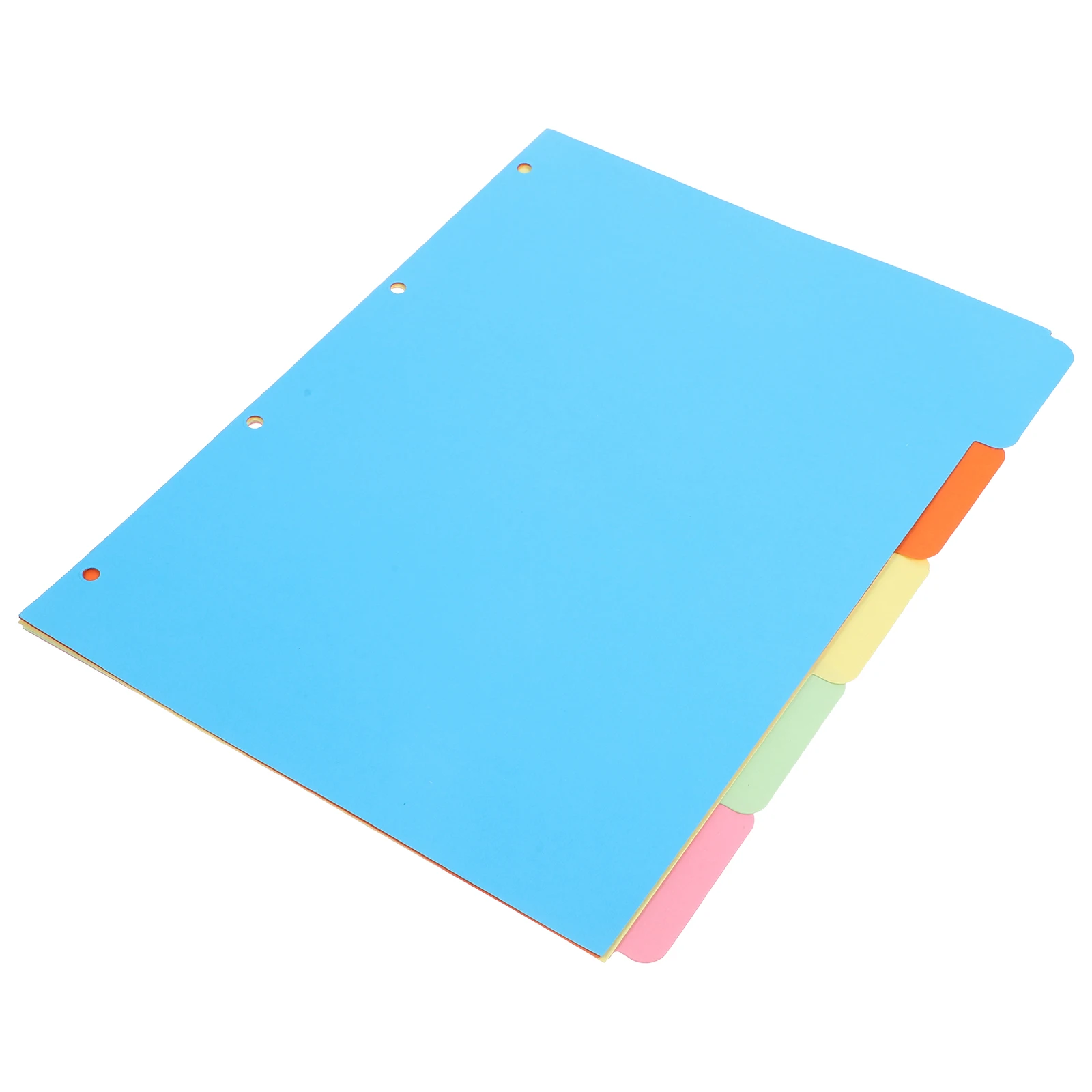 20 Pieces Colored Index Dividers A4 B5 Notebook Tabs Monthly Binder Classified Pages Separators for Journal Notebooks